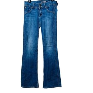 Hudson Jeans Blue Flare Wide Leg Denim